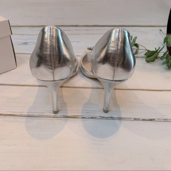 New in Box David Bridal Open Toe Pump/ Size 7 1/2 - Picture 4 of 6